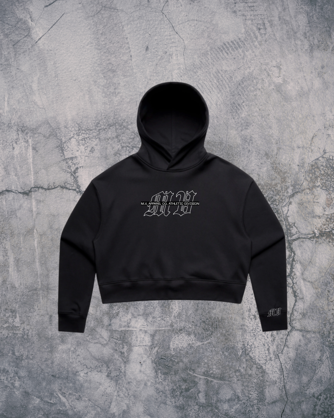 WOMEN'S MV ATHLETIC DIV HOODIE (CROPPED)