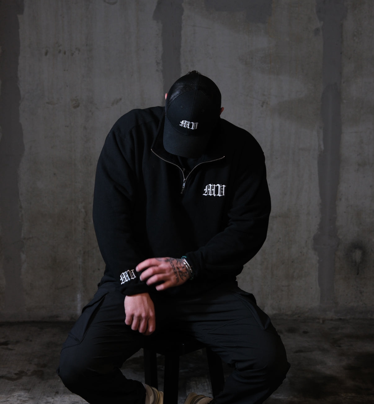 MV Embroidered Logo Trucker Hat
