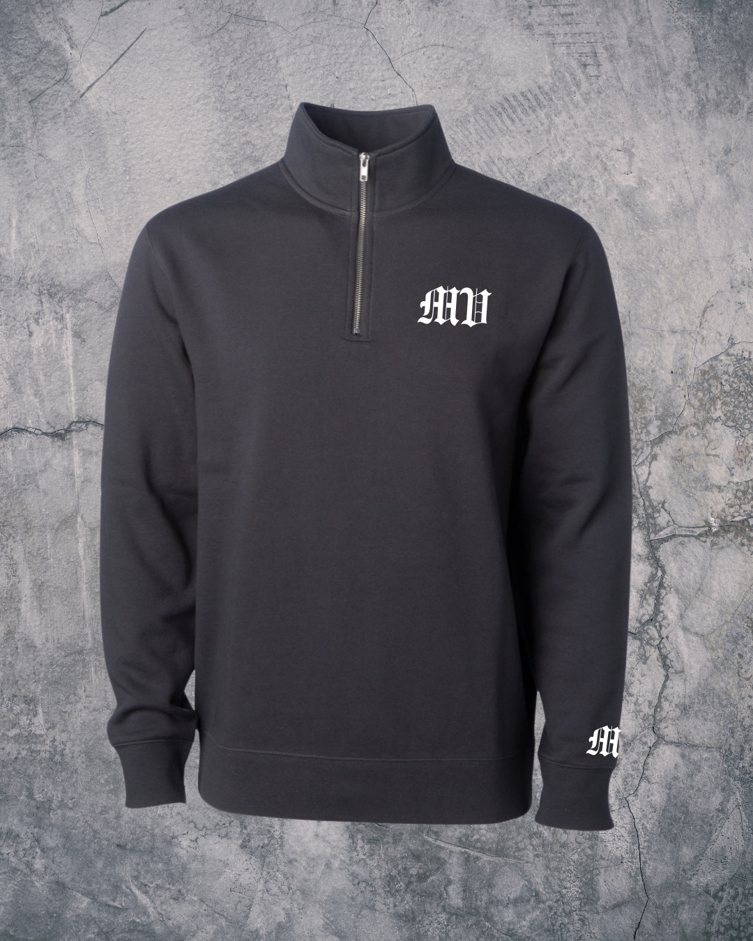 Embroidered Logo Quarter Zip Fleece