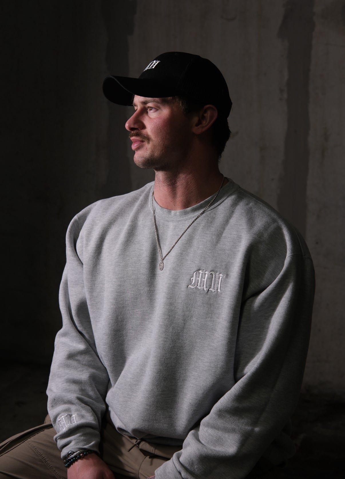Embroidered Logo Crew Neck