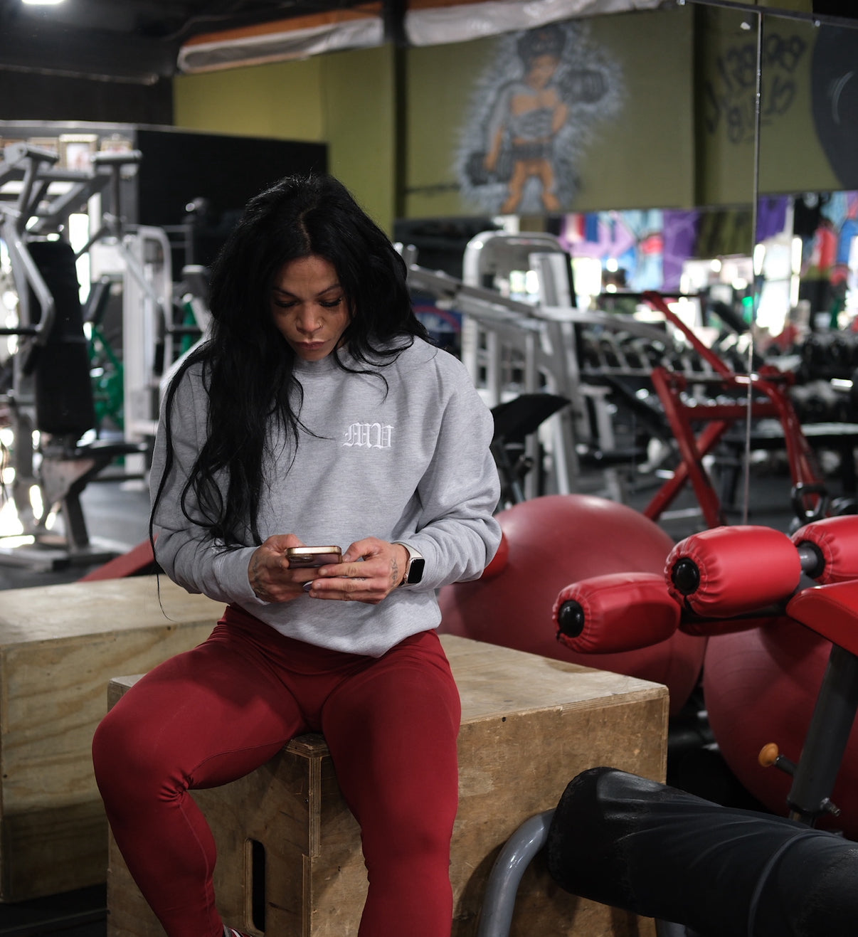 Embroidered Logo Crew Neck